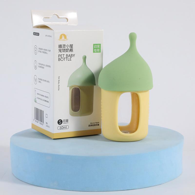 

Elf Cottage Anti-choking Pet Bottle - Specialized Nipple Feeding Set for Young Cats and Puppies. Silicone Bottle for Milk. жёлтый