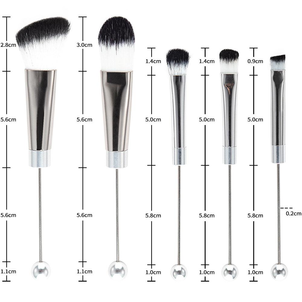 

New 5pcs DIY Beadable Makeup Brushes Makeup Brushes Set For Gift