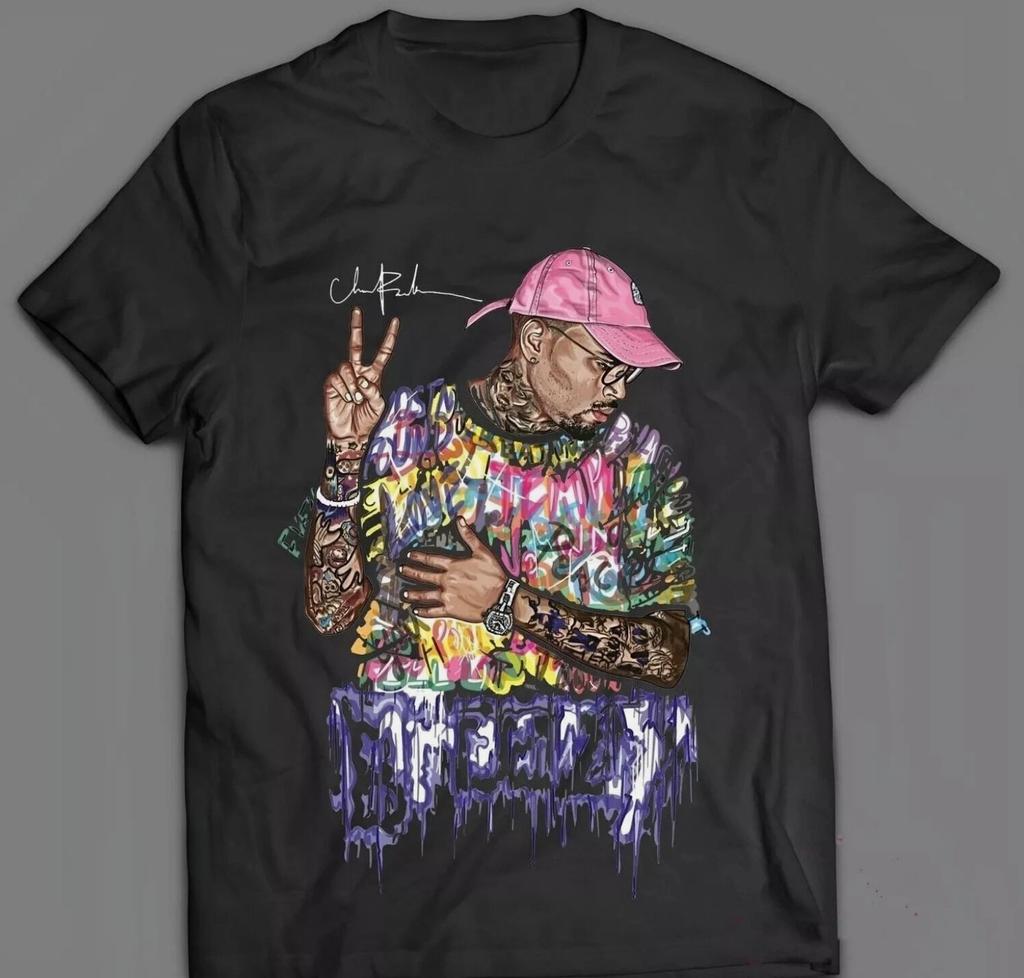 New Popular Chris Brown Signature T-shirt Cotton Unisex S-5XL