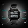   Sport Stainless Steel Men    Water-resistant Digital Backlight Man Wristwatch Male Relogio Musculino Chronograph