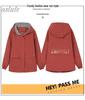 Women's Spring-Autumn Plus Size Hooded Windbreaker - Casual, Stylish, and Age-Reducing for Middle-Aged Women