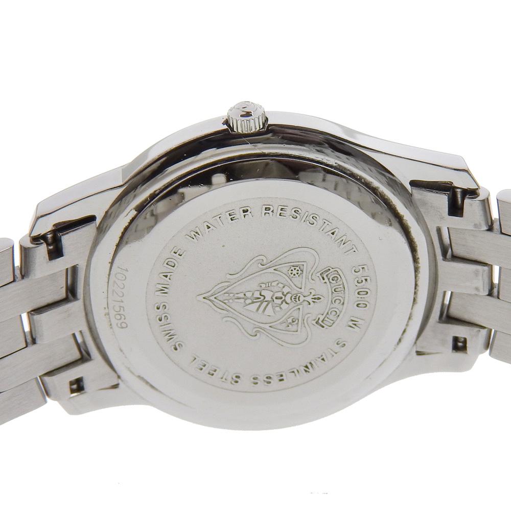 GUCCI Watches 5500M blackDial Stainless Steel Quartz Analog display mens Used