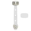 Dual Button Child Safety Lock Plastic Locker Buckle Toilet Lock  Home Security Protection