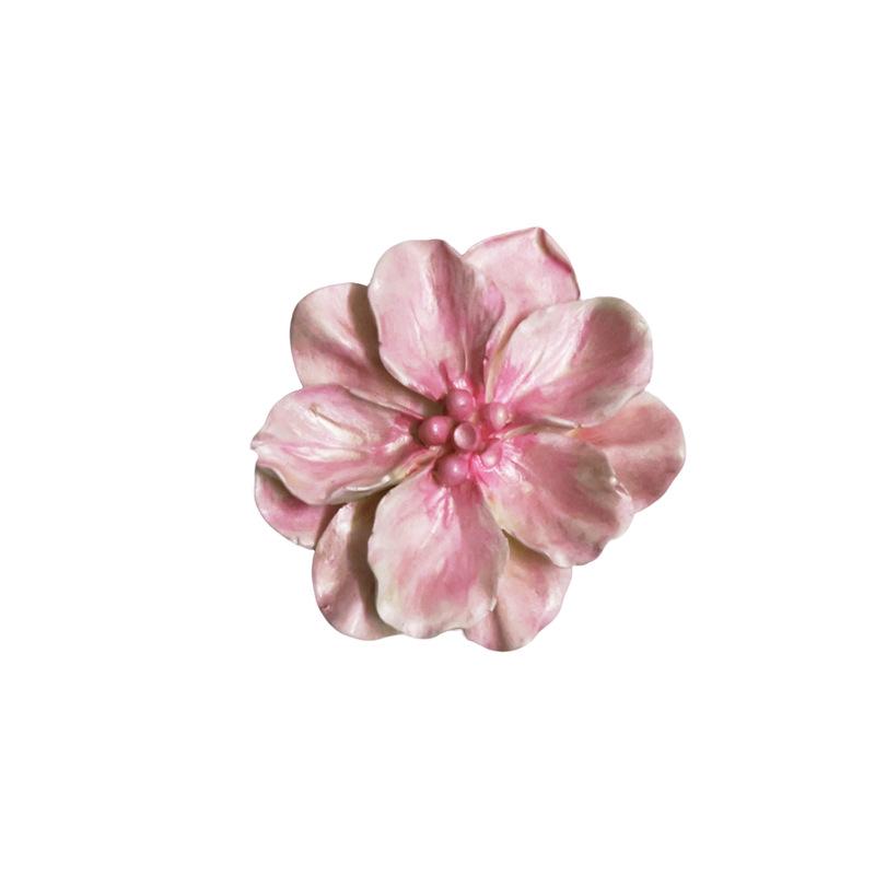Camellia Tie-Dye Car Air Freshener: High-End Floral Vent Decor & Stone Diffuser