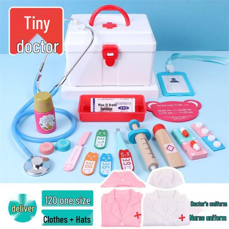 Educational Dollhouse and Hospital Playset for Toddlers and Kindergarten