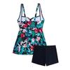 Floral Tankini 2026 Two Pieces Strappy Swimsuit Women With High Waist Shorts Swimwear Female Bathing Swimming Suit Beachwear
