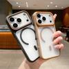 PC Matte Clear for Magsafe Phone Case for iPhone 17 16 15 14 13 12 11 Pro Max 11 14 15 16 PLus Magnetic Wireless Charging Covers