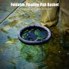 Nylon Net Baits Storage Cage for Keep Crayfish Minnows Floating Fishing Basket Bucket Foldable Fishing Net Holder