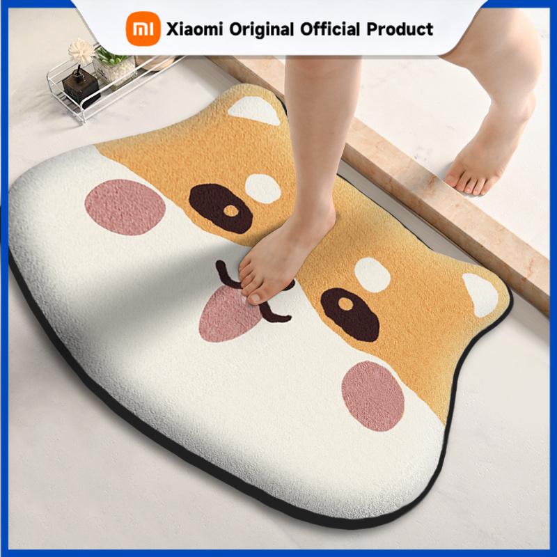 Xiaomi Tappetino da bagno assorbente a forma speciale ispessito flanella tappetino per WC doccia antiscivolo e resistente allo sporco tappetino per piedi