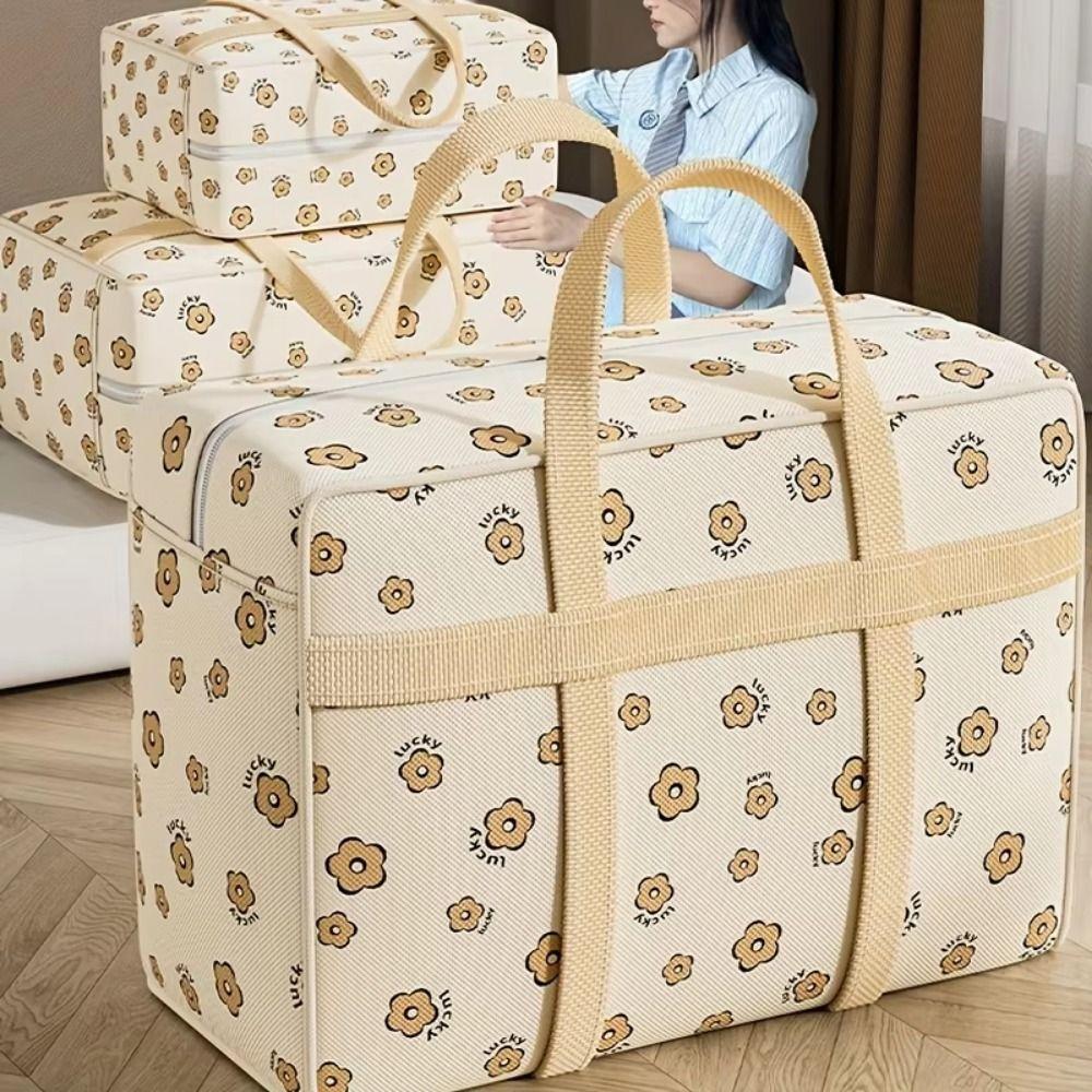 Puppy Pattern Clothes Quilt Storage Bag Large Capacity Luggage Storage Bag Travel