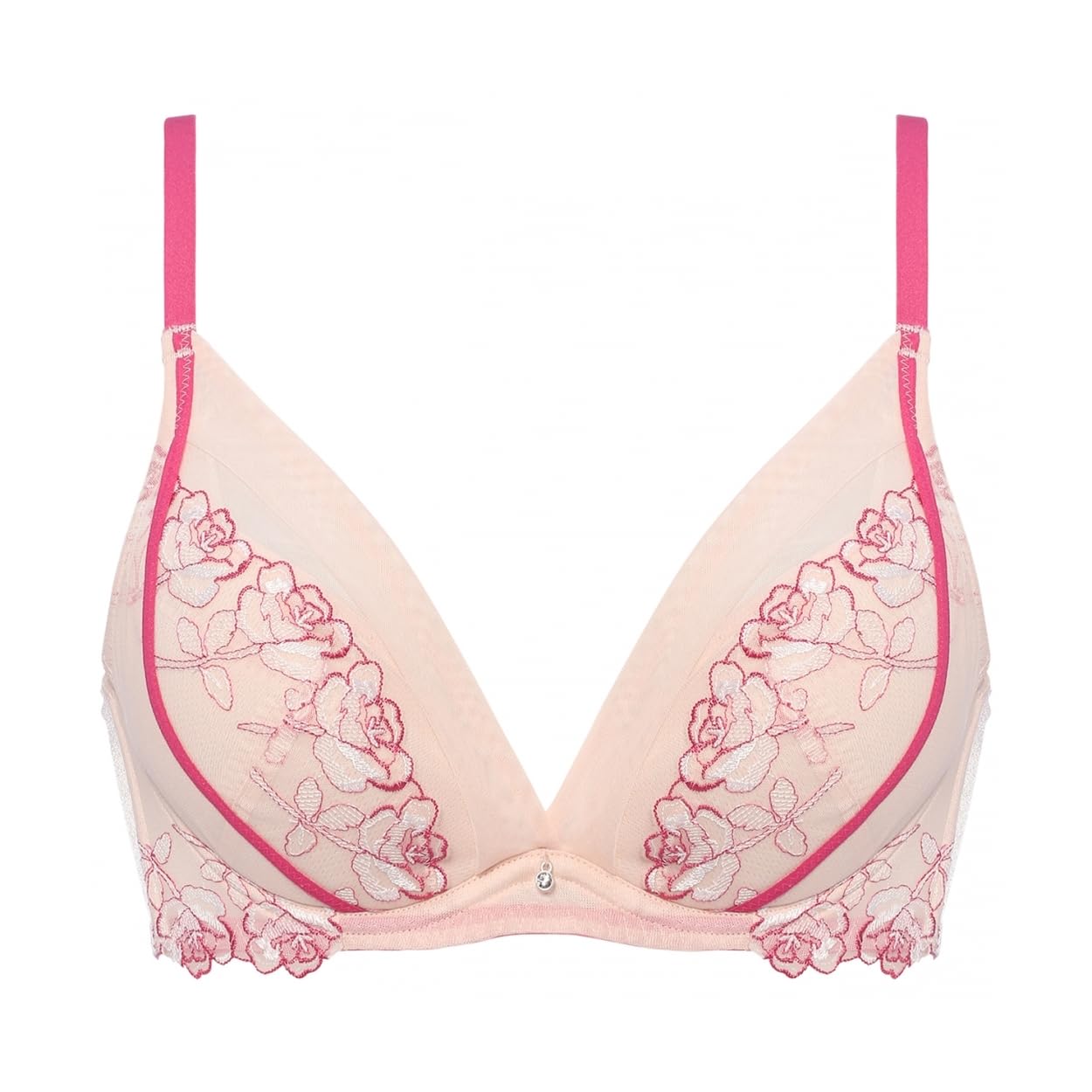 

AMOSTYLE Очаровательный бюстгальтер с глубоким V-вырезом Charming Slim Line Handsome Rose M001 Размер G70 Гламур(р) (бежевый)