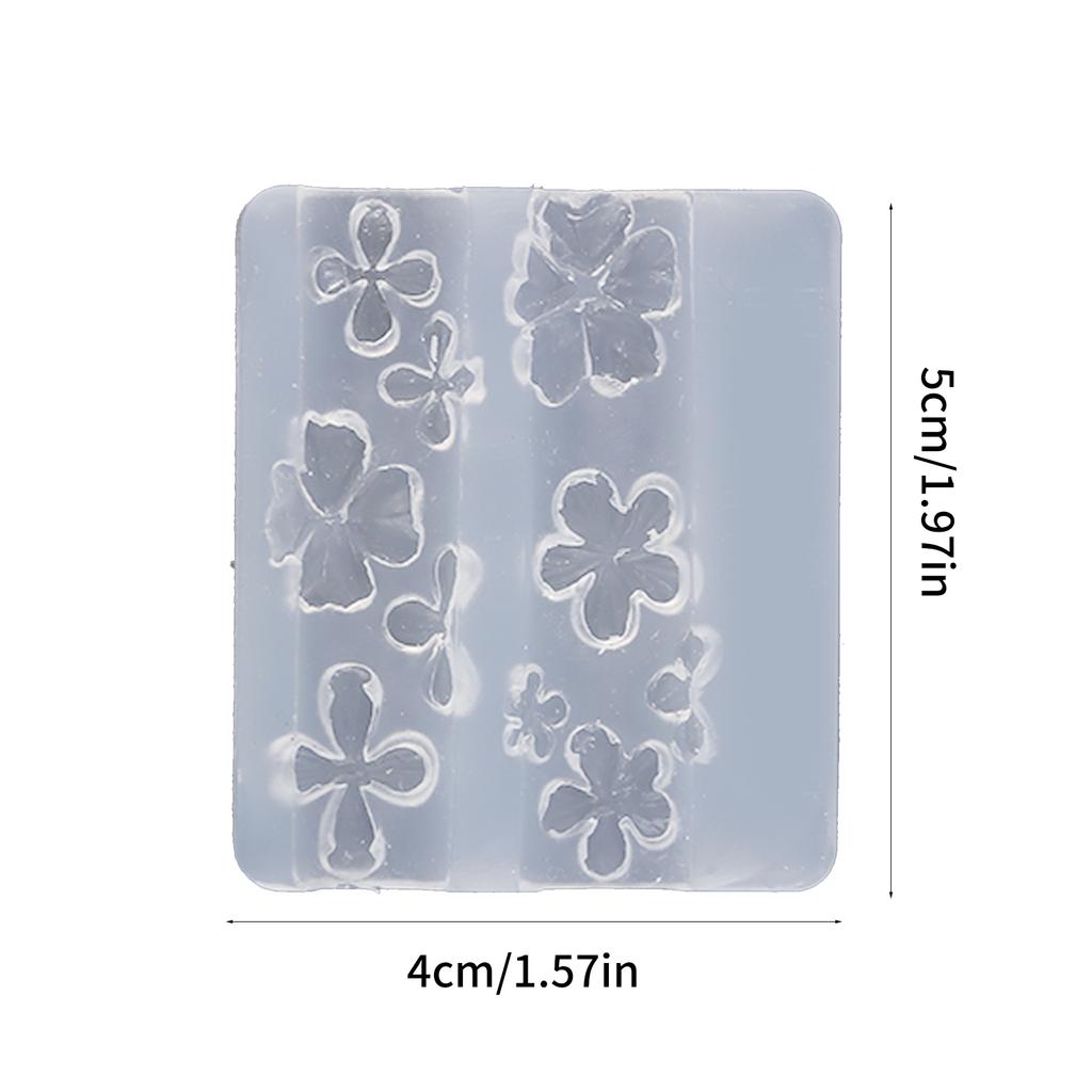Flower Silicone Nail Art Mold Unique Embossed Nail Accessories Mold Jewelry Supplies Practical Nail Embossing Tool