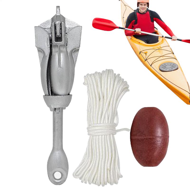 Якорная система для каяка с быстрым сбросом Якорная система для лодки Прочная Вытягиваемая Быстросъемные Аксессуары для лодки Для рыбалки Каякинга Рафтинга CHINA