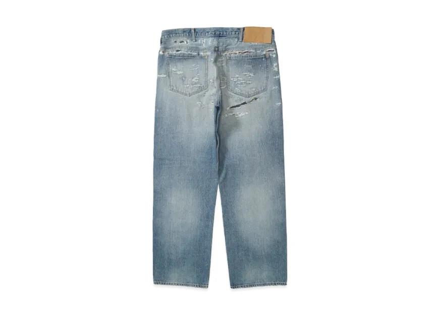 Supreme x MM6 Maison Margiela Distressed Loose Fit Selvedge Jean "Indigo"