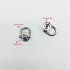 30 Piece Screw-Back Bag Hardware Fitting D Shape Metal Set for Purse Handle Mounting, Repair Work and DIY Bag Making Projects