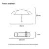 YUHANG UV Protection 5-Fold Portable Sun/Rain Umbrella