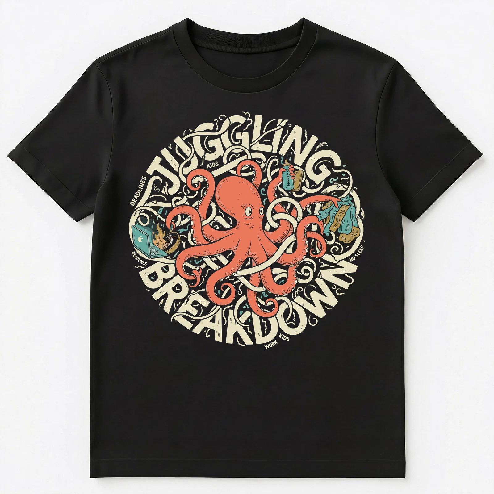 

Stressed Adult Juggling Breakdown Lifestyle Unisex T-Shirt XL