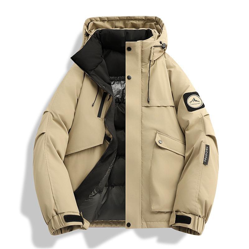 Winter Outdoor Cotton-padded Jacket Men's Hooded Jacket Loose Tooling Cotton-padded Jacket Trend All-match Thickened Couple Casual Jacket