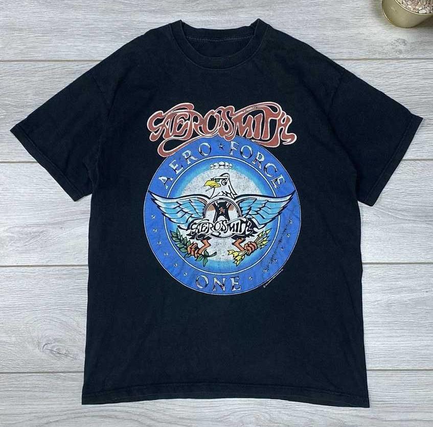 Aerosmith Eagle 1993 Aero Force One Shirt YH243 L