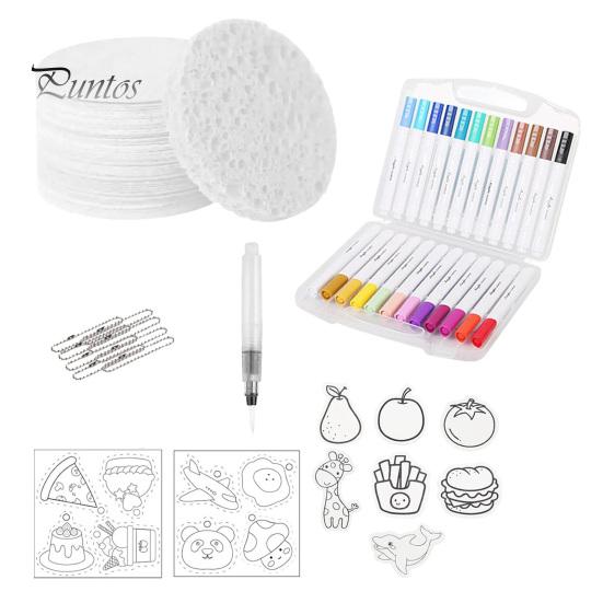 

Набор для рисования Magic Puffy Paint, пенопластовая текстура, бумага для рисования с маркерами, набор для рисования с текстурой попкорна, ручки для рисования пузырьками, художественные принадлежности для детей и взрослых B