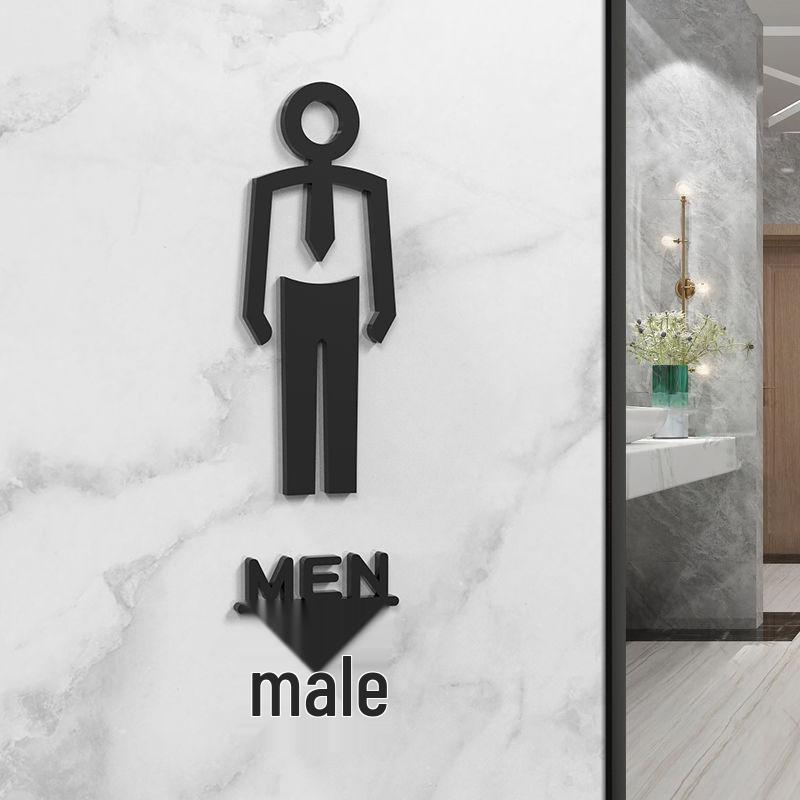 Niestandardowe znaki toaletowe: Kreatywne naklejki na toaletę do biura i hotelu dla mężczyzn/kobiet