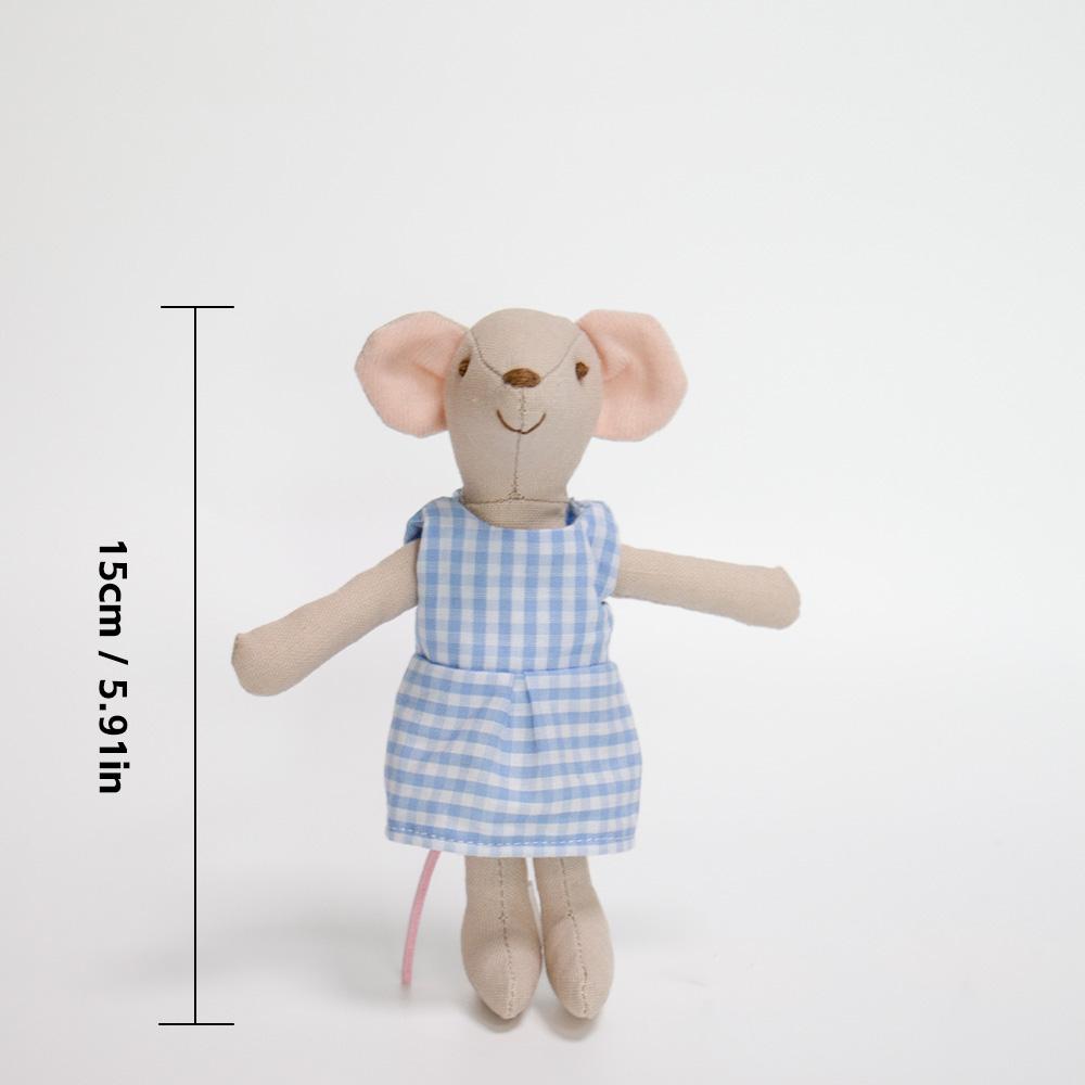 S Pluche Muis Poppen Speelgoed Zacht Knuffeldier Voor Kinderen Vakantie Verjaardagscadeau Kamer Decoratie Rollenspel Vriend gray