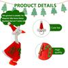 Christmas Goose Costume Felt Fabric Seasonal Goose Figurines Costume Handmade Festive Outfit Table Desk Decoration
