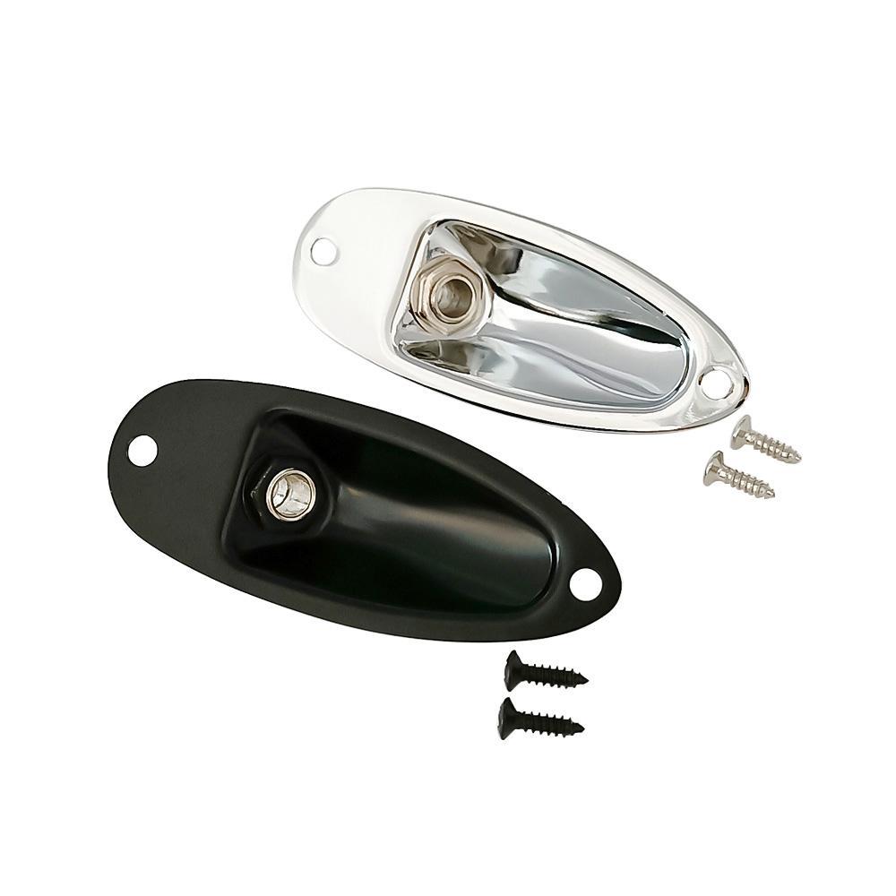 Replacement For Guitar Jack Plate Boat Shaped Audio Connector Socket Panel