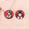 Anime Manga Cat Girl Enamel Pins Otaku Japanese Culture Loves Metal Brooches Lapel Badge Fashion Jewelry Gifts for Friends