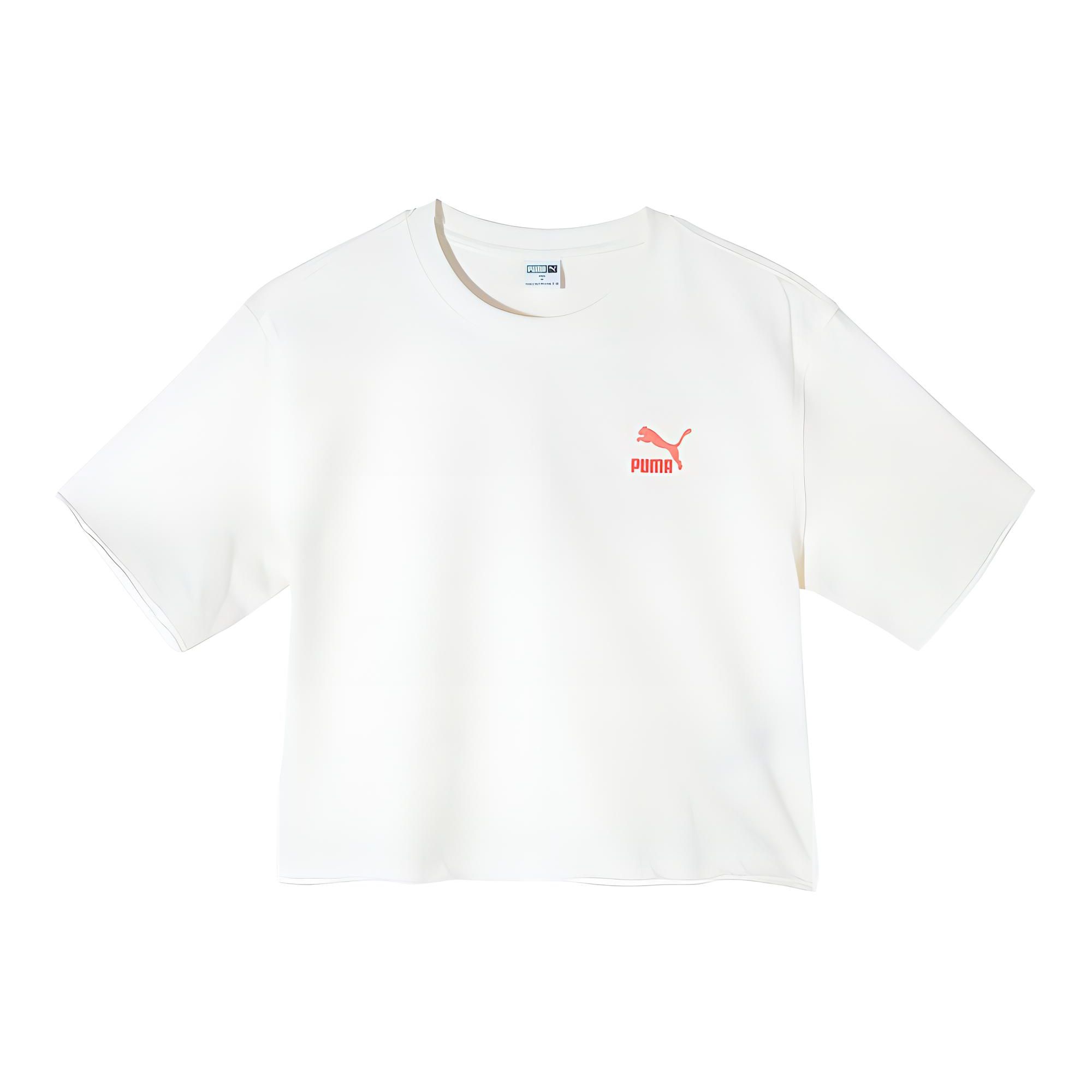 

Puma Swxp Dancemania Футболка с логотипом свободного кроя с круглым вырезом и короткими рукавами Женские топы Белый 626862-65 XL