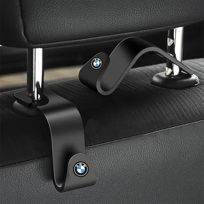 LOCUK1 2026 Car Sticker Car Seat Back Hooks For BMW E36 E46 E90 E60 E39 F30 F10 F20 X5 E70 E53 G30 E91 E92 E93 E87 E83 F25 F10 E92 E38