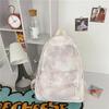 Schoolbag1011 Summer New Nylon Smudge Student Backpack Simple Fashion Casual Men's and Women's School Bags