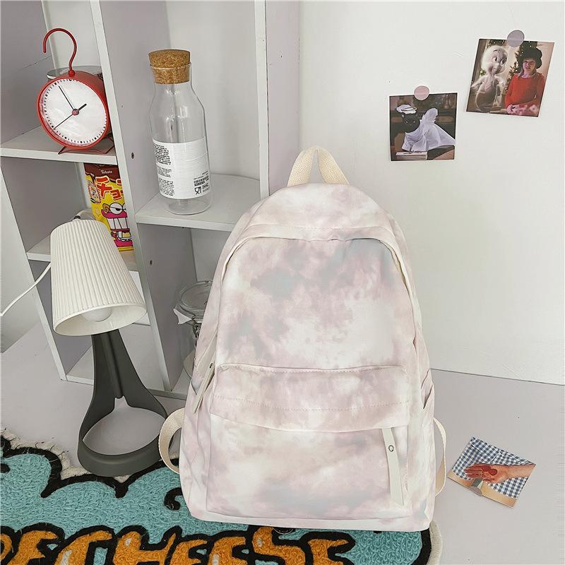 Schoolbag1011 Summer New Nylon Smudge Student Backpack Simple Fashion Casual Men's and Women's School Bags