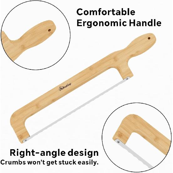 Bread Knife for Homemade Bread, Sourdough Bread Knife Slicer for Even Slicing
