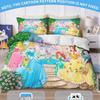 Princess Series 3D Print Children'S Cartoon Bedding Set 2/3-Piece Set,100% Polyester Quilt Cover Set With Pillowcases Home Decor