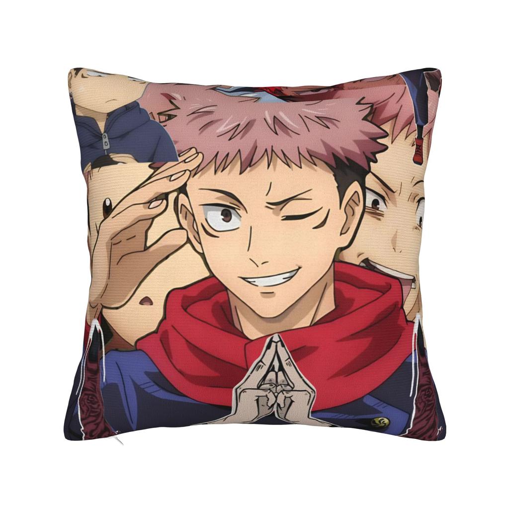 Itadori Yuji  Pillowcases Stuff Printing Cushion Cover Decorations  JJK Anime  Pillow Case Cover Home Multi Size