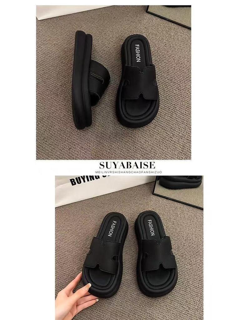 Women's Platform One-Strap Thick-Soled Sandals - 2025 Summer Non-Slip Beach Wear
