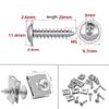 Motorcycle Nuts and Bolt Kit 10 Sets General Parts Wide Stainless Steel U Type