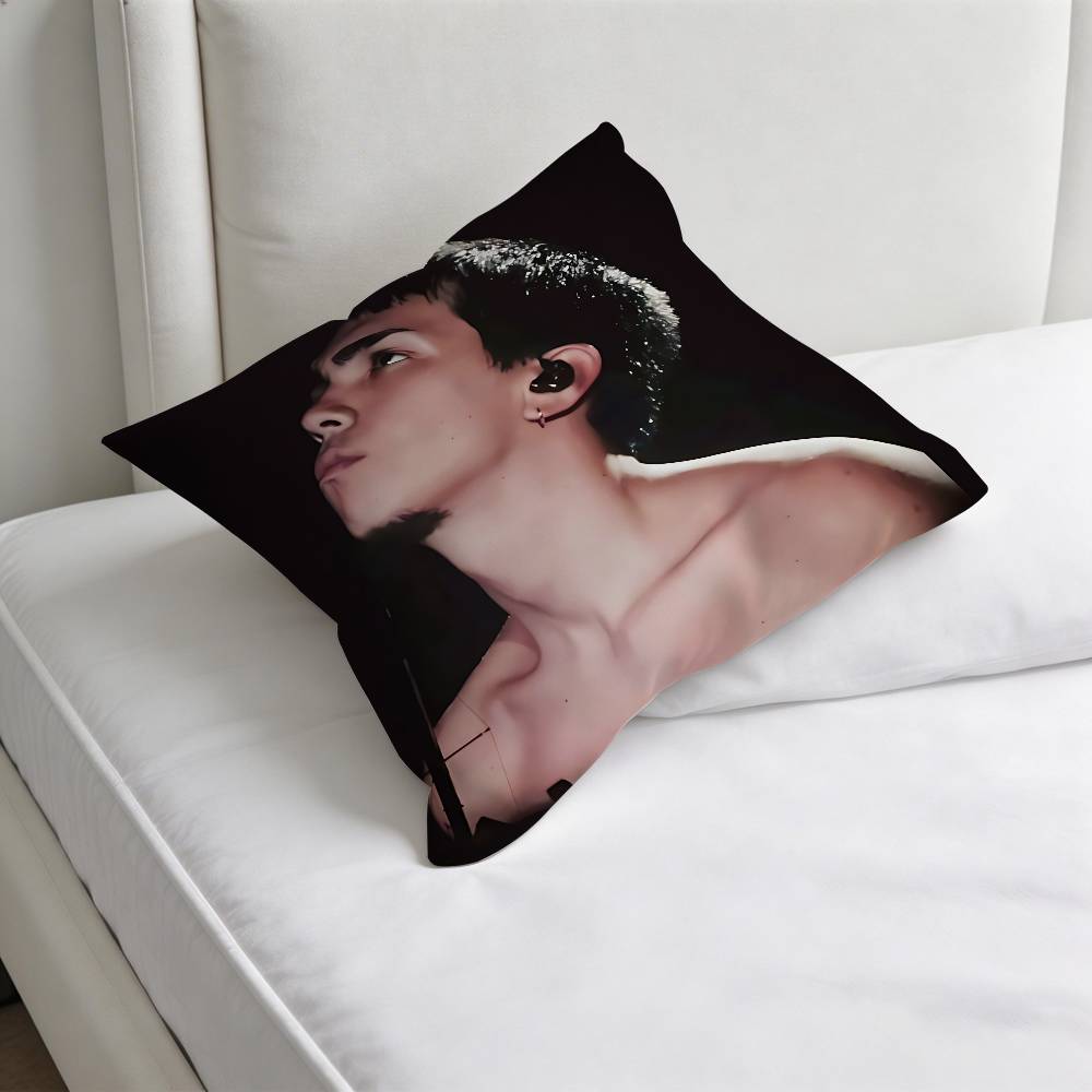 MMilo J Singer Square Pillow Cover Decorative Throw Pillow Case for Sofa Couch Bed Home Car Living Room Decoration
