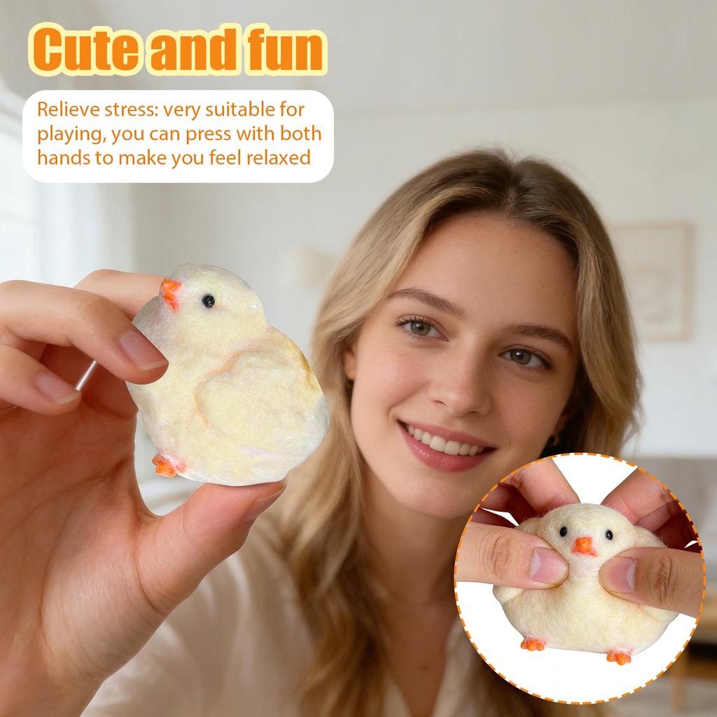Handmade Chick Taba Toys Ultra Soft Toys For Stress Relief ( Chicken )