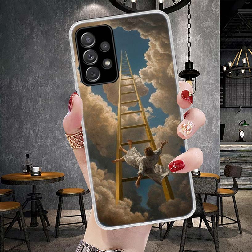 Rene Magritte Art Soft Phone Case For Samsung Galaxy A12 A22 A32 A52 A72 A02S A51 A50S A71 A70 A31 A20S Note 20 Ultra S10 A10S G