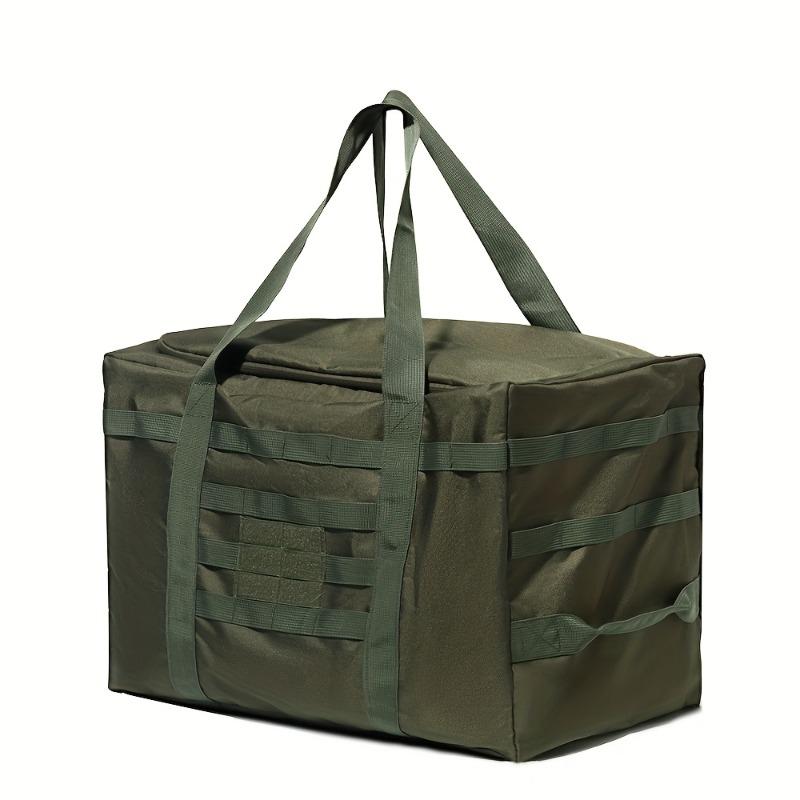 60L Outdoor Camping Gear Organizer Waterproof Canvas Travel Bag Large Handbag for Tent Sleeping Bag Storage