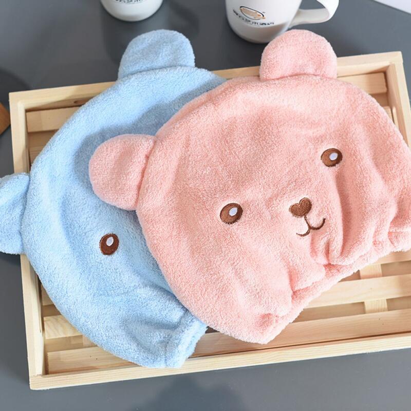 Hair Towel Teddy Bear Hair Cap Towel M11825 [WD651F0] pink