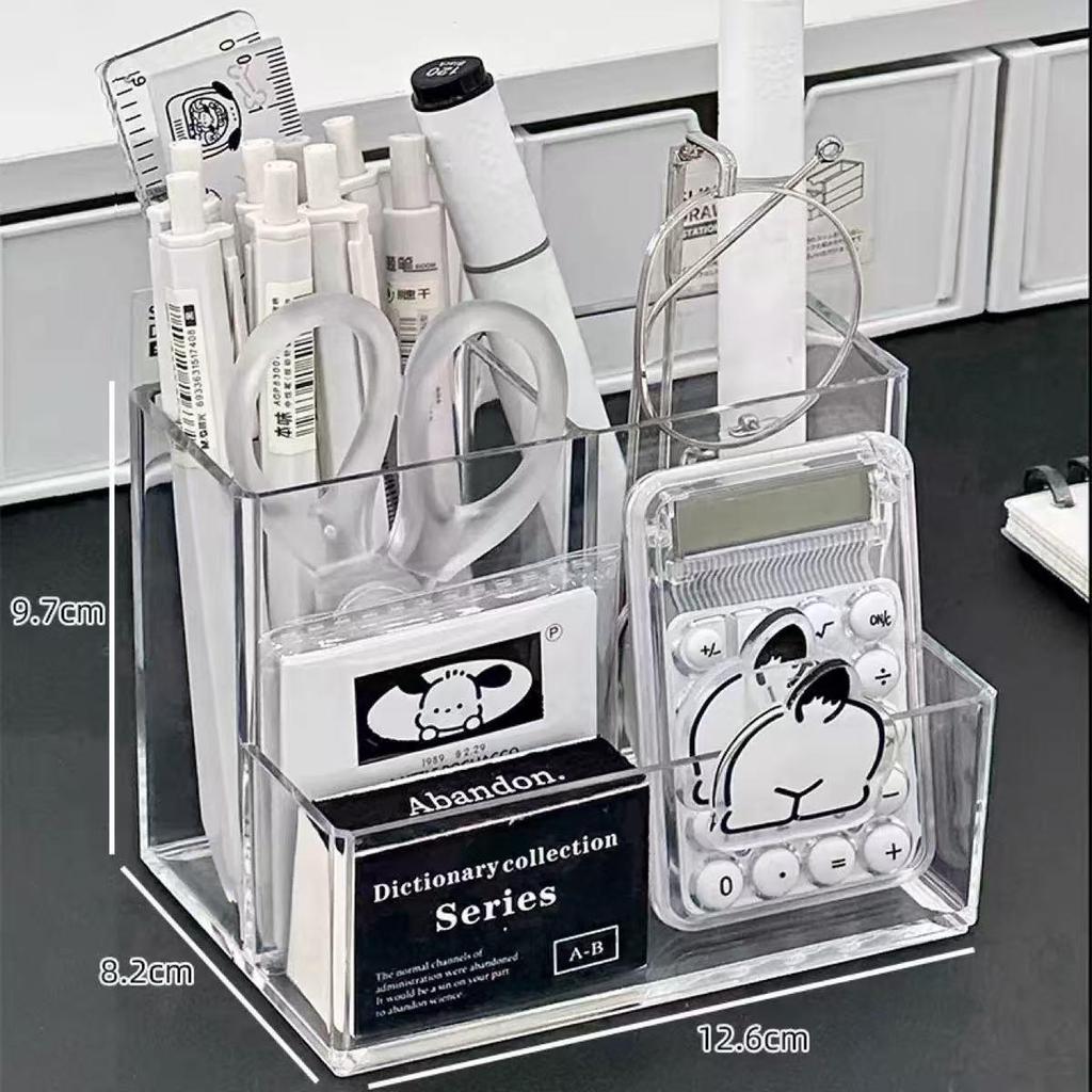 Stifthalter aus Acryl: Transparenter Schreibtisch-Organizer für Schüler und Büro