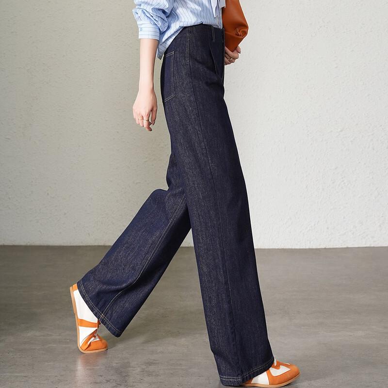 Bailuyu Women's High-Waist Loose Fit Denim Jeans