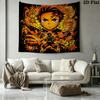 Demon Slayer Kimetsu No Yaiba Wall Tapestry Aesthetic Wall Hanging Printed Fabric Blanket Decorative Tapestries for Bedroom Living Room Home Decor