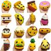 Kawaii Mini Bread Cartoon Food Squishy Toys Squishy Scented Slow Stress Relief Toy Supplies Kids Toy Gift Cute Cartoon Cake