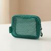 Square Transparent Storage Bag Breathable Mini Zipper Coin Purse Cosmetic Bag  Office Organization