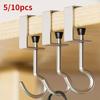 5/10pcs Desktop Hook, Universal Adjustable, No Need To Drill Holes Portable Table Edge Hook, Hanging Backpack, Headphones