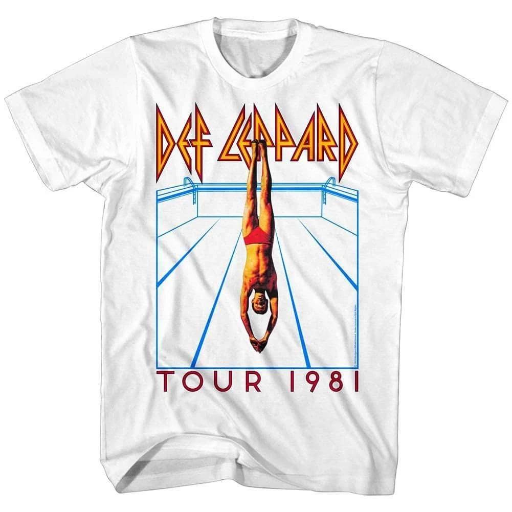 Def Leppard High n Dry Tour 1981 Men s T Shirt 4XL